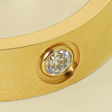 Cartier 18K Yellow Gold 3 Diamond Love Classic Ring 55