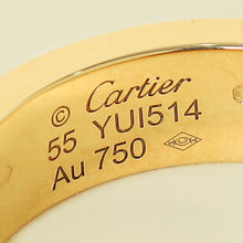 Cartier 18K Yellow Gold 3 Diamond Love Classic Ring 55