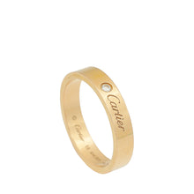 Cartier 18K Pink Gold Diamond C De Cartier Wedding Band Ring 59