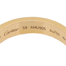 Cartier 18K Pink Gold Diamond C De Cartier Wedding Band Ring 59