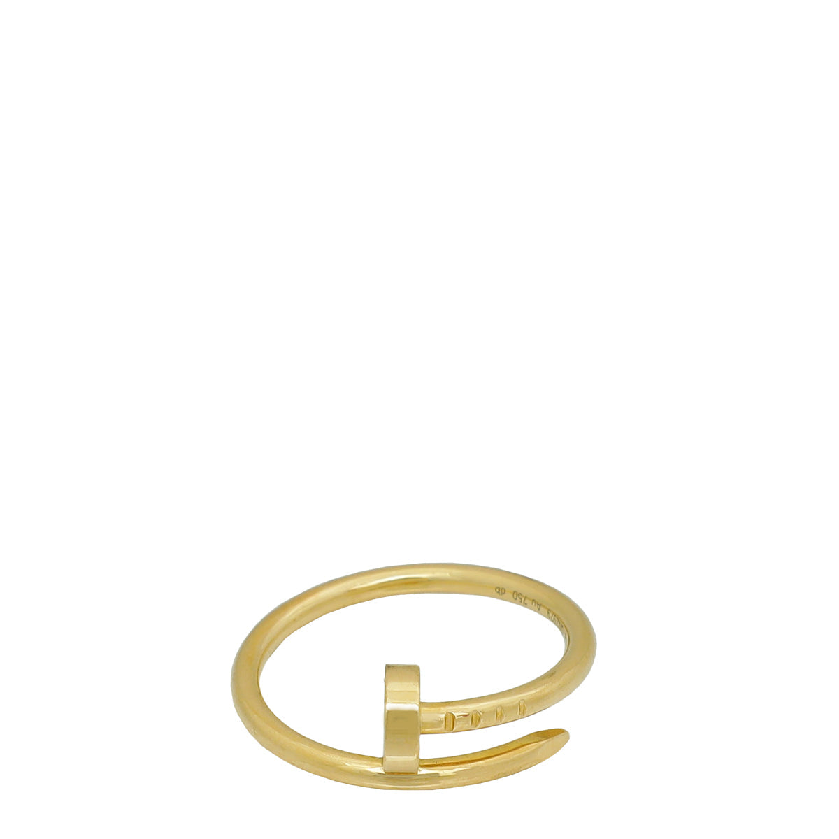 Cartier 18K Yellow Gold Juste Un Clou Small Model Ring 52
