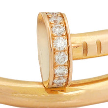 Cartier 18K Rose Gold Juste Un Clou Classic Model Diamond Ring 57