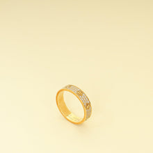 Cartier 18K Yellow Gold Love Pave Diamond Small Model Ring 57