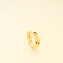 Cartier 18K Yellow Gold Love 3 Diamond Ring 56