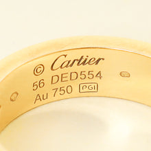 Cartier 18K Yellow Gold Love 3 Diamond Ring 56