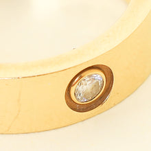 Cartier 18K Yellow Gold Love 3 Diamond Ring 56