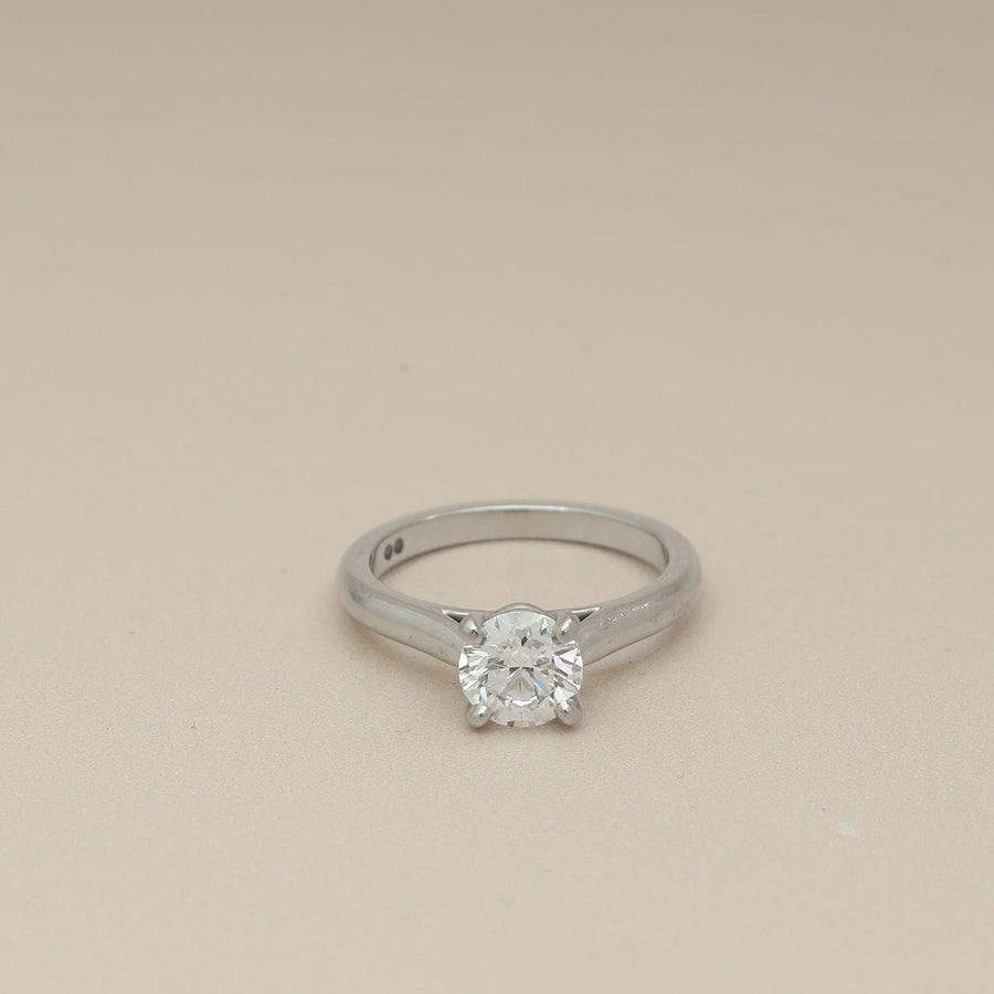Cartier Platinum 1895 Solitaire Brilliant-Cut Diamond Ring 51