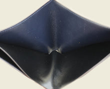 Cartier Navy Diagonal Stitched Wallet