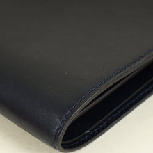 Cartier Navy Diagonal Stitched Wallet