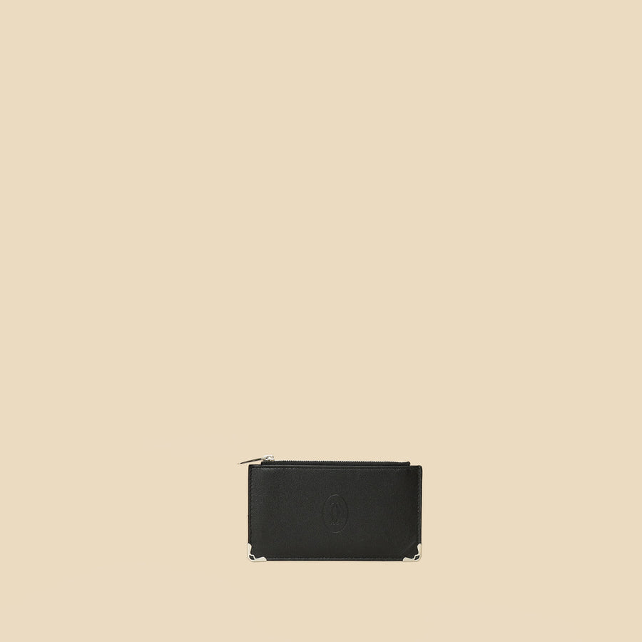 Cartier Black Must de Cartier Zipped Card Holder