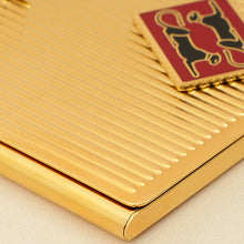 Cartier Diabolo De Lacquered Golden-Finish Metal Card Holder