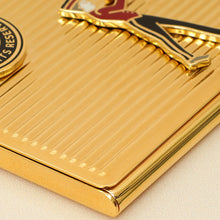 Cartier Diabolo De Lacquered Golden-Finish Metal Card Holder