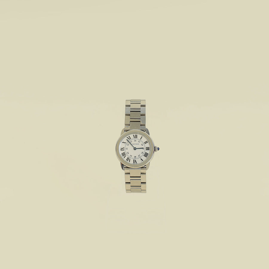 Cartier Stainless Steel Ronde Solo De Cartier Quartz 30mm Watch
