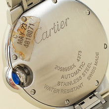 Cartier Stainless Steel Ballon Bleu de Cartier 33mm Automatic Watch