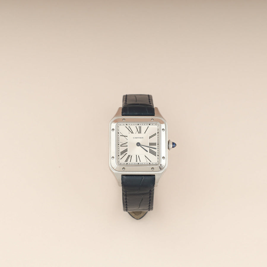 Cartier Stainless Steel Santos-Dumont Large Model Watch