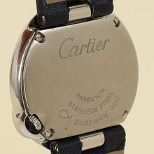 Cartier Stainless Steel Ballon Blanc Diamond 26mm Quartz Watch