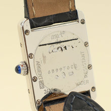 Cartier Indigo Blue Tank Must De Cartier Argent Quartz Watch