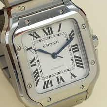 Cartier Stainless Steel Santos De Cartier Medium Model Automatic Movement Watch