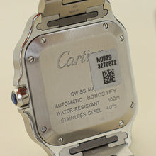 Cartier Stainless Steel Santos De Cartier Medium Model Automatic Movement Watch