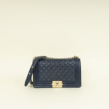 Chanel Navy Blue Le Boy Medium Flap Bag