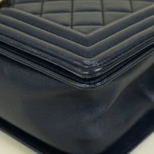 Chanel Navy Blue Le Boy Medium Flap Bag
