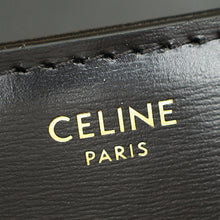 Celine Black Triomphe Shiny Shoulder Bag