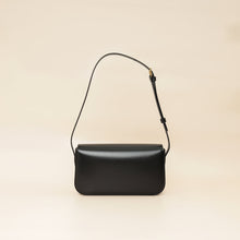 Celine Black Triomphe Shiny Shoulder Bag
