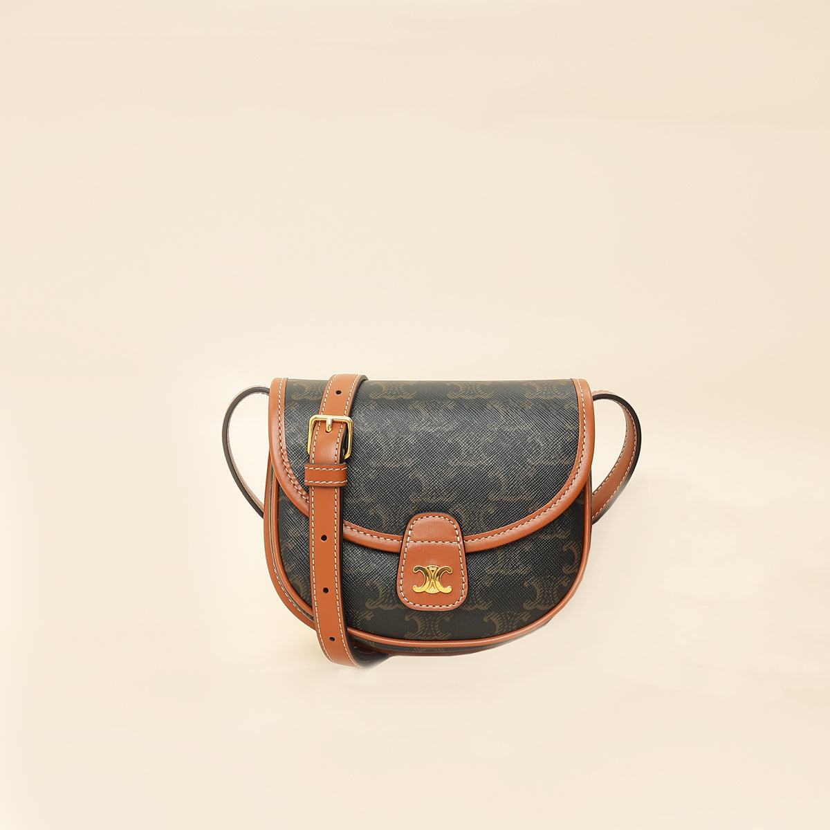 Celine Bicolor Mini Besace in Triomphe Crossbody Bag