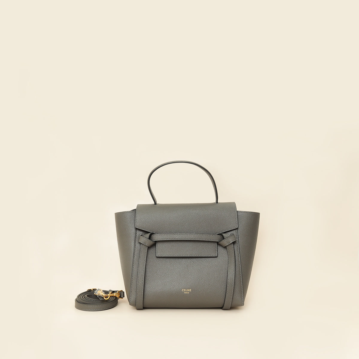 Celine Dark Grey Nano Belt Bag