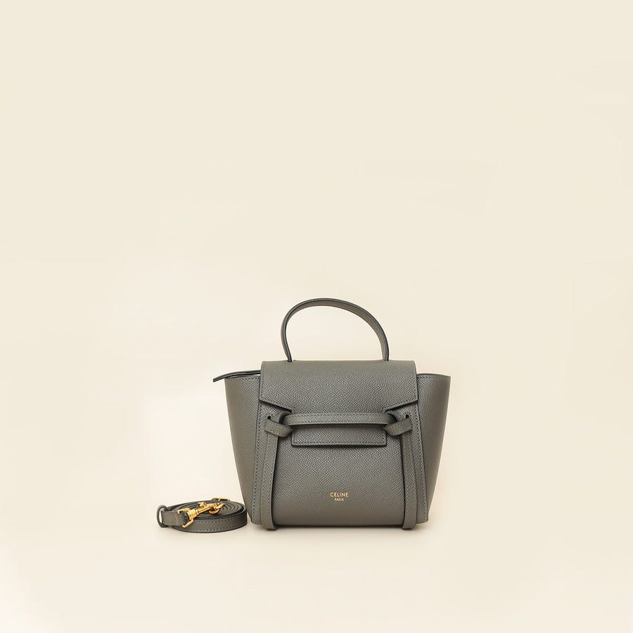 Celine Dark Grey Pico Belt Bag