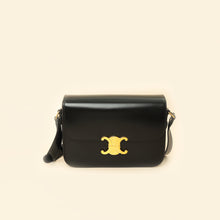 Celine Black Classique Triomphe Shoulder Bag