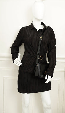Celine Black Classique Triomphe Shoulder Bag