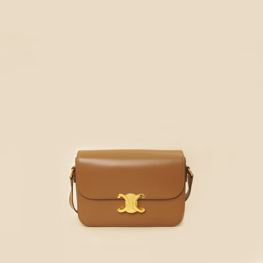 Celine Brown Classique Triomphe Shoulder Bag