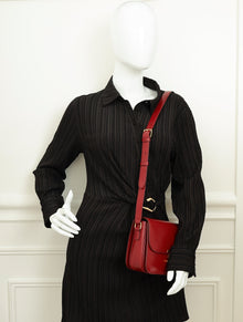 Celine Red Classique Triomphe Shoulder Bag