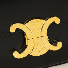 Celine Black Claude Triomphe Shoulder Bag