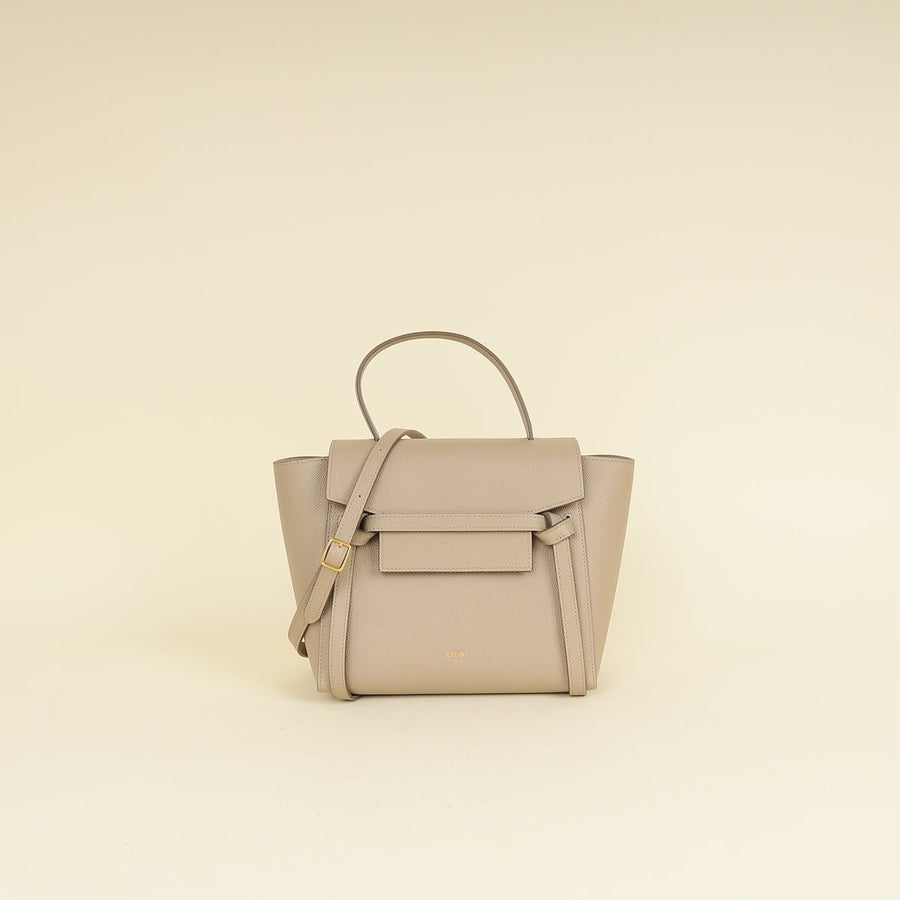Celine Taupe Nano Belt Bag