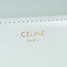 Celine Soft Blue Claude Triomphe Shiny Shoulder Bag