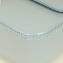 Celine Soft Blue Claude Triomphe Shiny Shoulder Bag