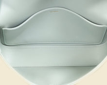 Celine Soft Blue Claude Triomphe Shiny Shoulder Bag