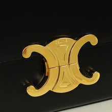 Celine Black Claude Triomphe Shoulder Bag
