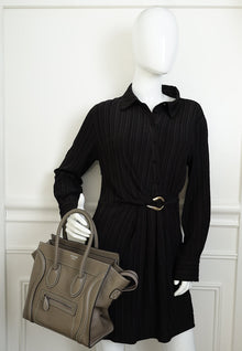Celine Taupe Micro Luggage Bag