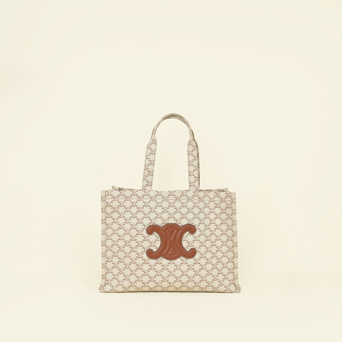 Celine Bicolor Triomphe Cabas Thais Tote Bag