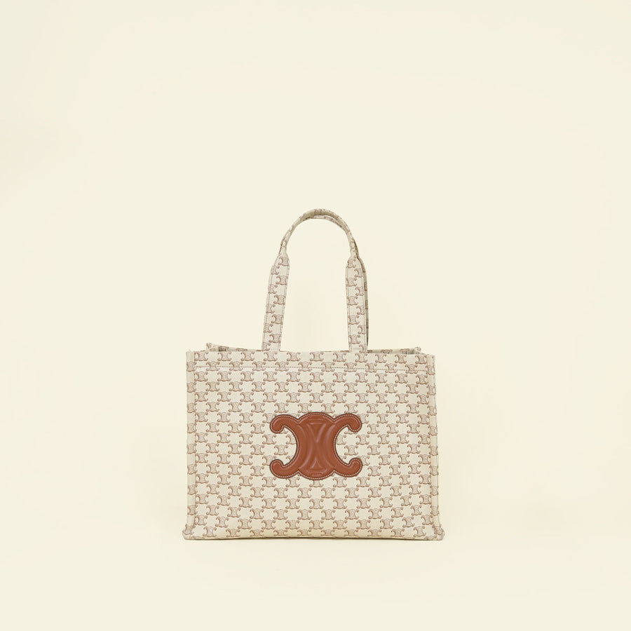 Celine Bicolor Triomphe Cabas Thais Tote Bag