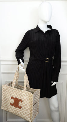 Celine Bicolor Triomphe Cabas Thais Tote Bag