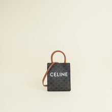 Celine Tricolor Triomphe Mini Vertical Cabas