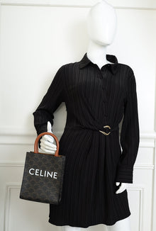 Celine Tricolor Triomphe Mini Vertical Cabas