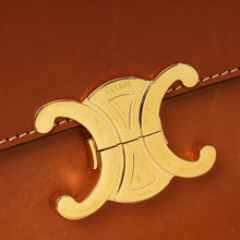 Celine Tan Classique Triomphe Natural Flap Bag