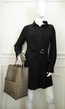 Celine Taupe Sangle Seau Bucket Small Bag