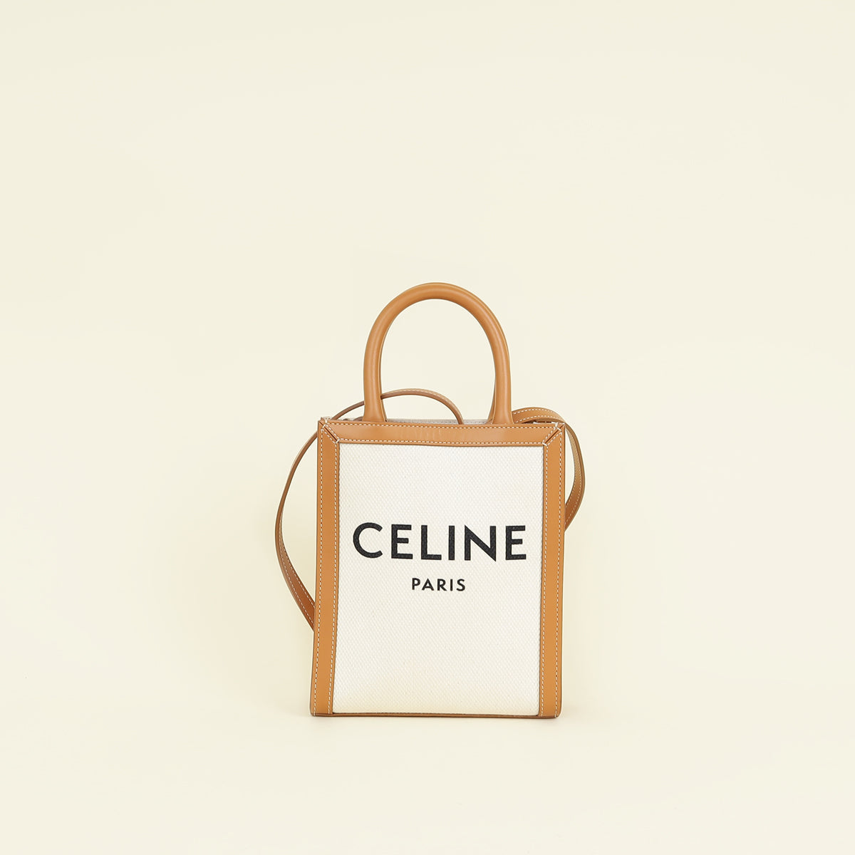 Celine Bicolor Cabas Mini Vertical Tote Bag