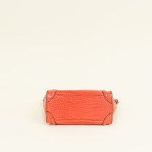 Celine Orange Crocodile Nano Luggage Bag